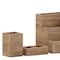 Flash Furniture 3PC Rustic Brown Wooden Desktop Organizer Set HFMHD-GDI-CRE8-402315-GG - alternate 3